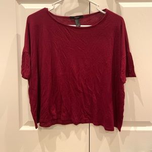 Burgundy top
